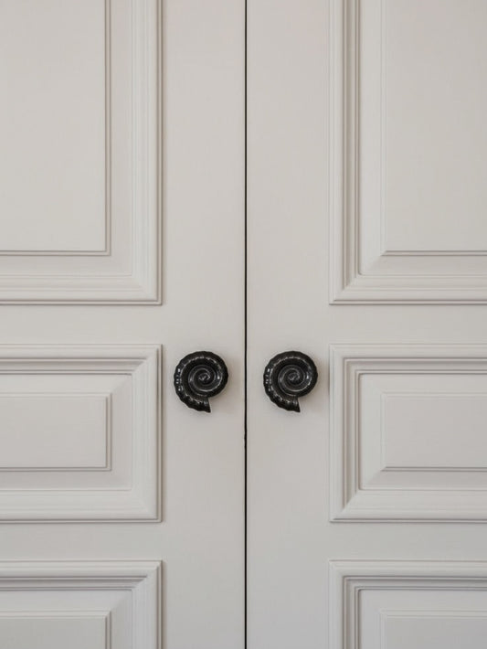 Shell Ceramic Knob, Set of 2 pcs