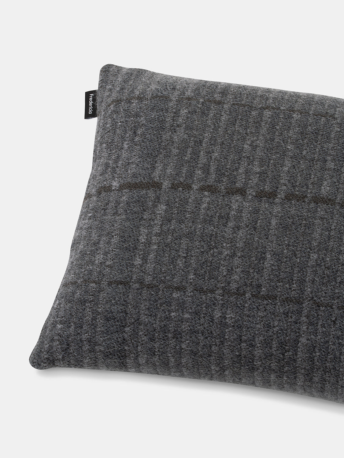 Grid Decorative Cushion - Dark Grey