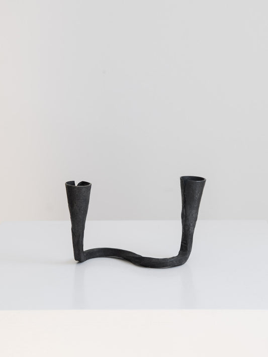 Vintage Iron Candle Holder