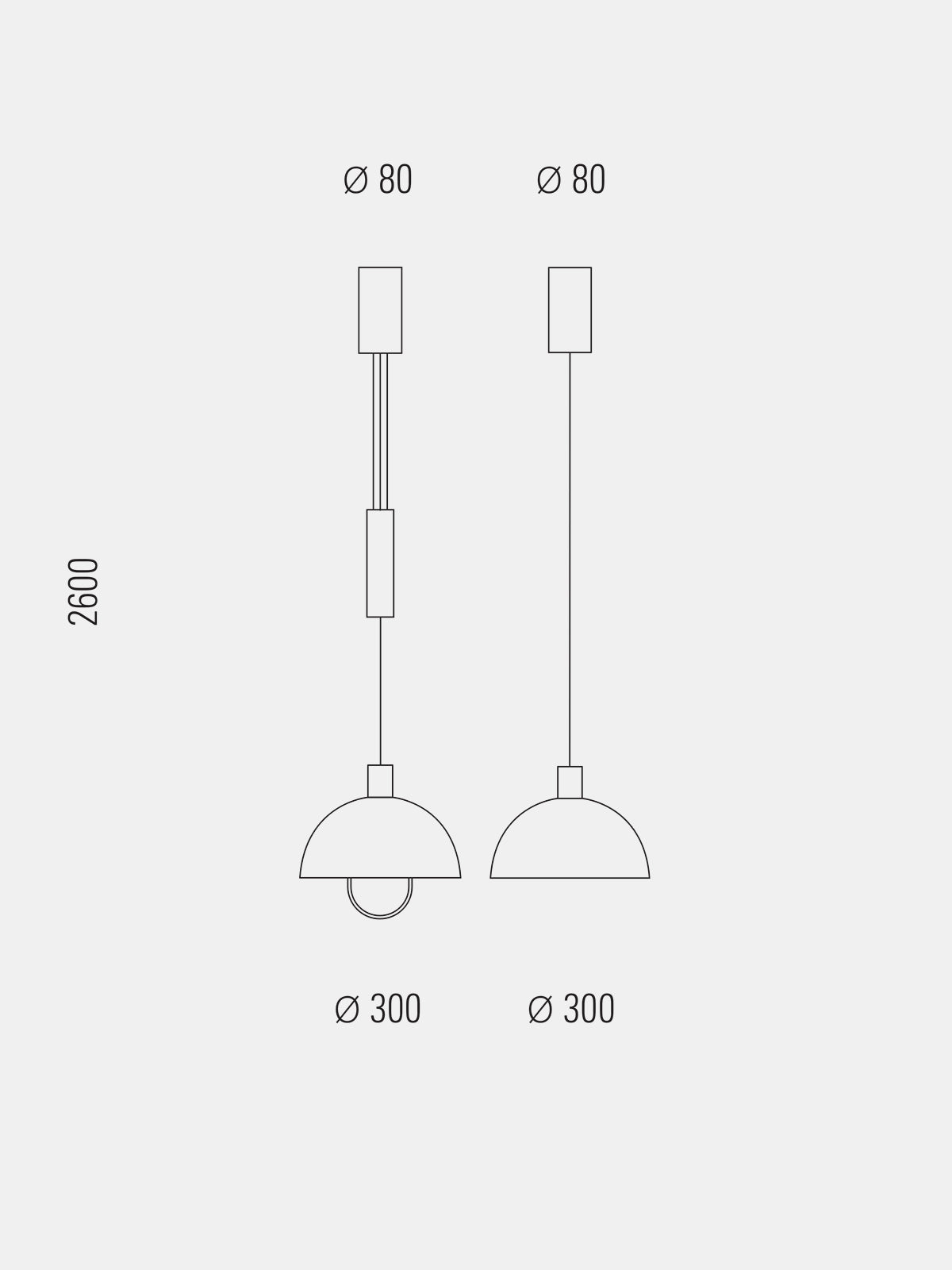 Bauhaus Pendant Lamp | HMB 25/300