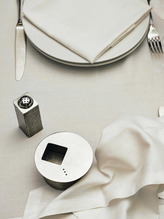 Salt & Pepper Set – Burnished White Bronze