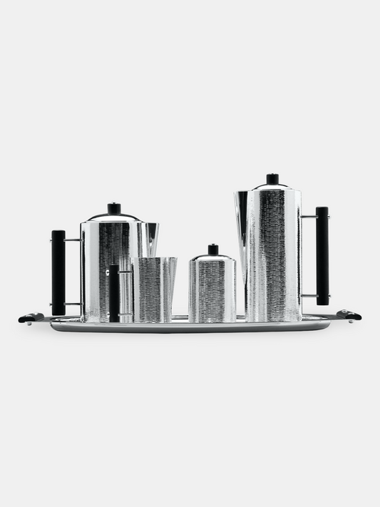 Tea Set with Ebony Wood – Silver-Plated