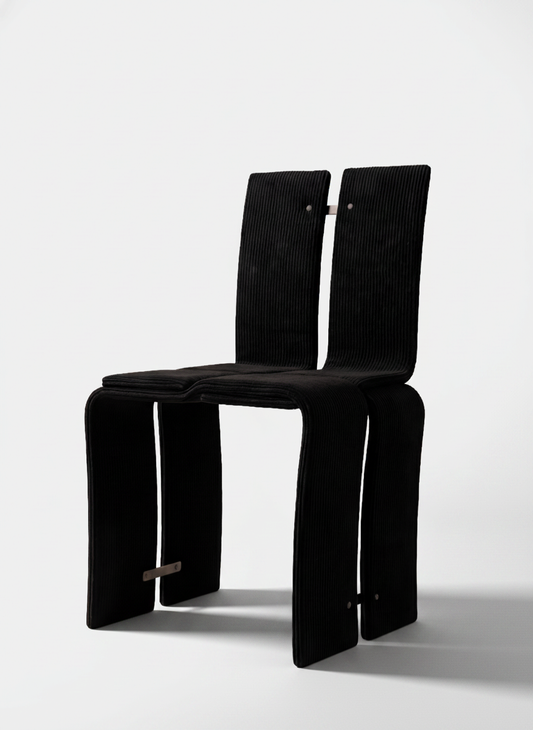Weaving Chair 02 - Black Corduroy